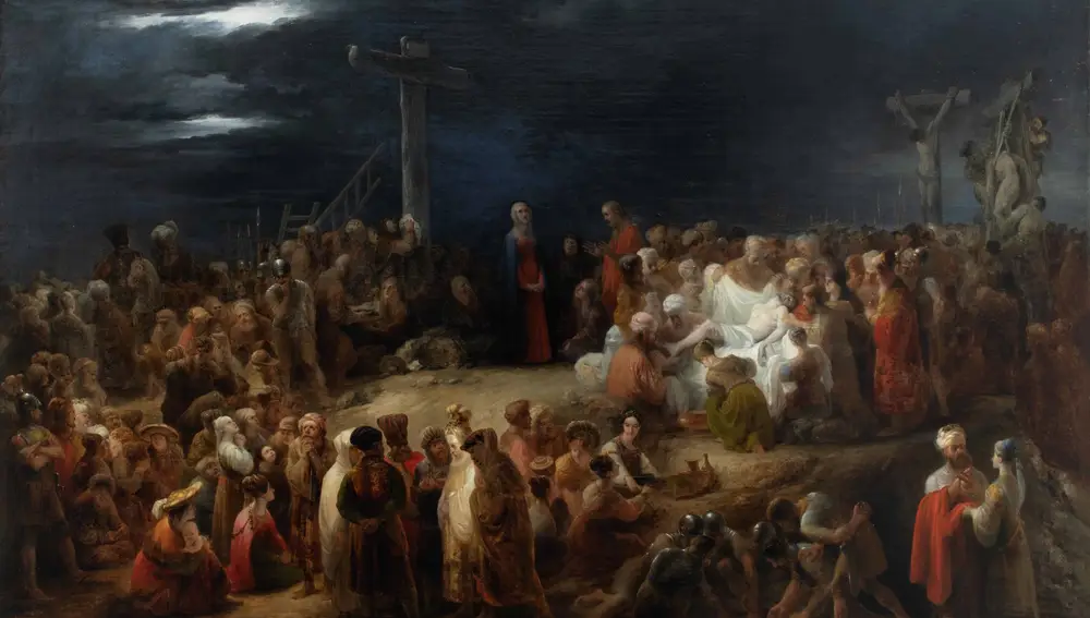 "Descendimiento de la Cruz", obra de Domingo António de Sequeira