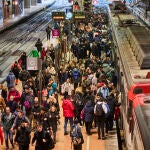 Ambiente en una estaci&oacute;n de Cercan&iacute;as de Madrid