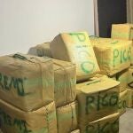 Desmantelada una 'guardería' de droga con más de cuatro toneladas y media de hachís en La Línea 