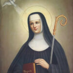 Retrato de Santa Escolástica de Nursia