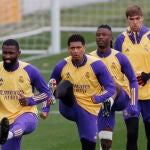 Entrenamiento del Real Madrid de cara a su partido contra el Girona