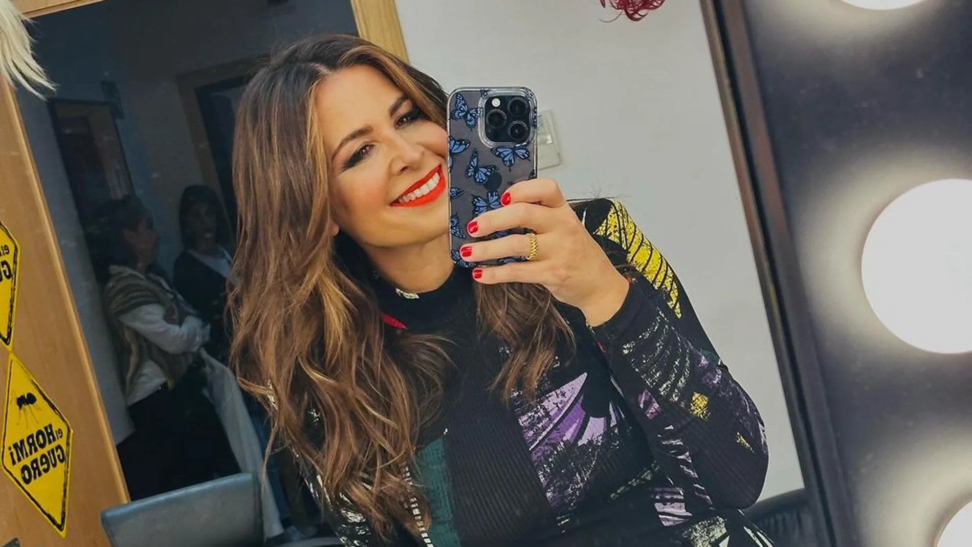 Nuria Roca con vestido en 'El Hormiguero'.