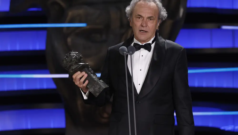 José Coronado recogiendo el Goya a Mejor Actor de Reparto