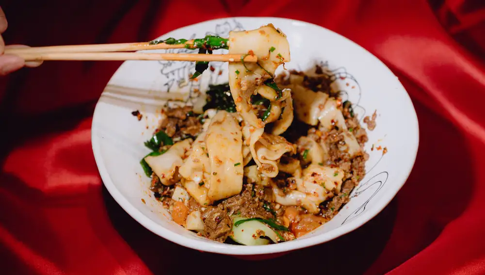 Los noodles de Biang Biang Bar son los más largos y anchos