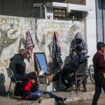 Internally displaced Palestinians in central Gaza
