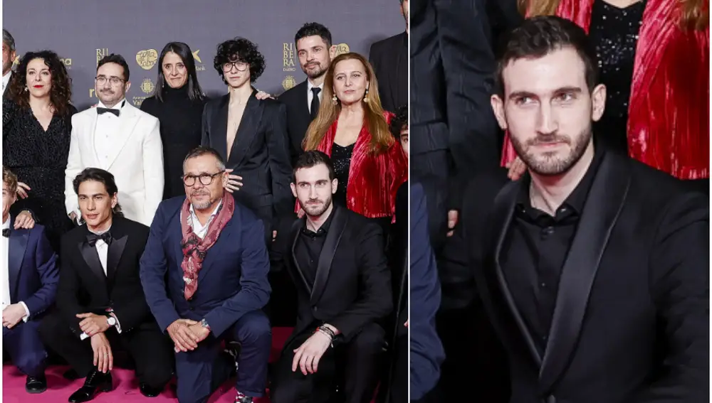 El equipo de "La sociedad de la nieve" posa en los Goya 2024