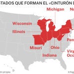 Cinturón de óxido de EE UU