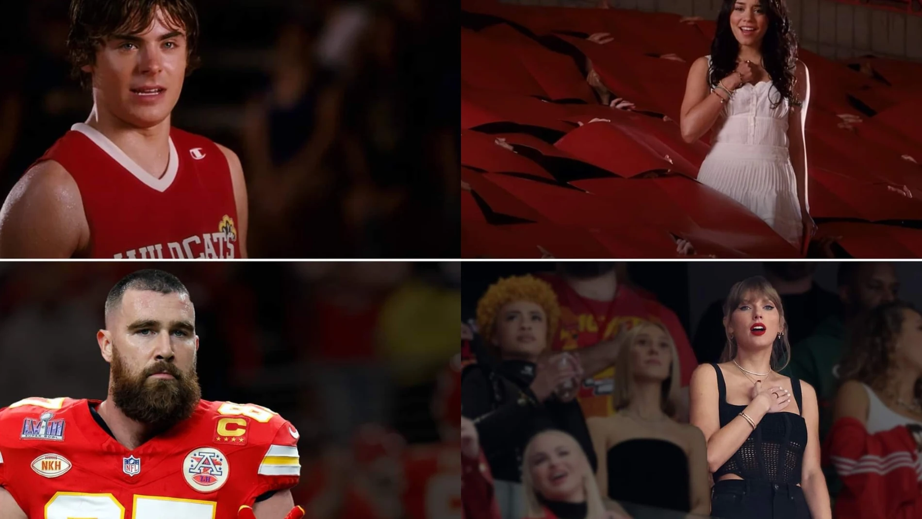 Taylor Swift y Travis Kelce en la Super Bowl 2024