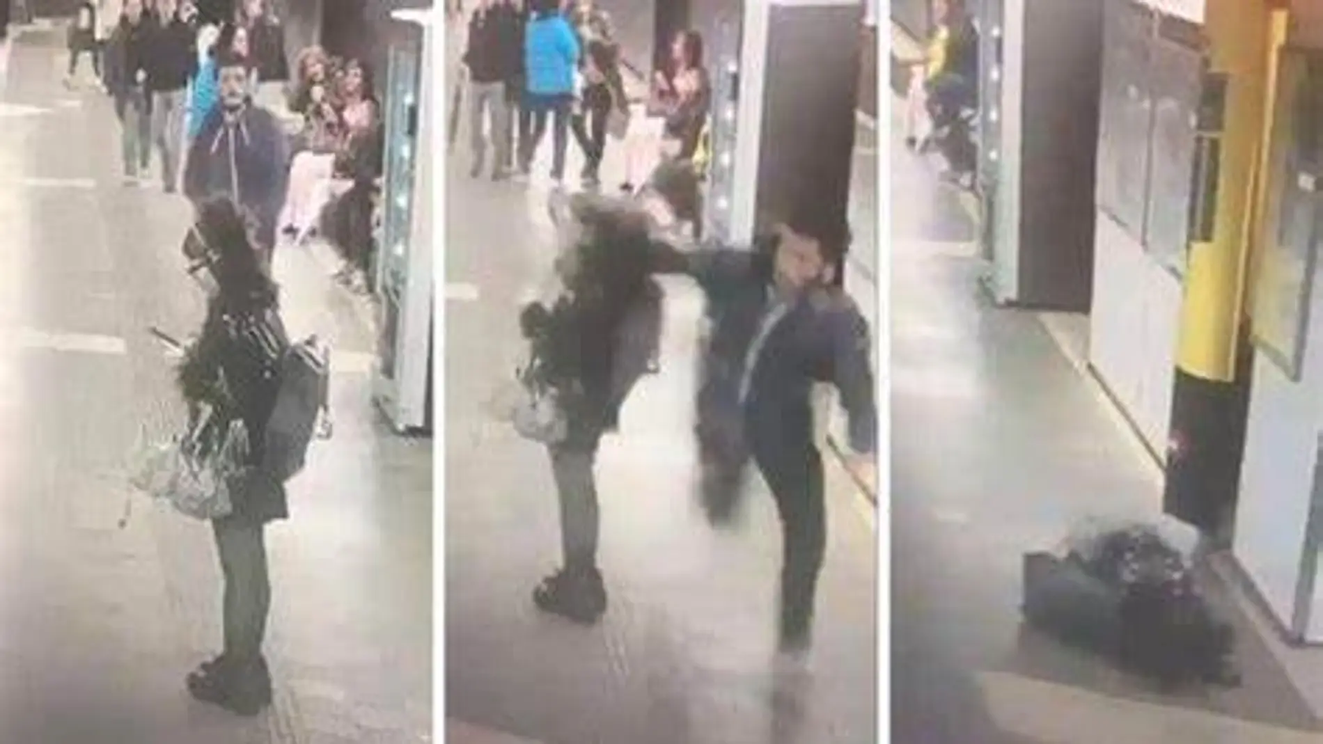 La brutal agresión en el Metro