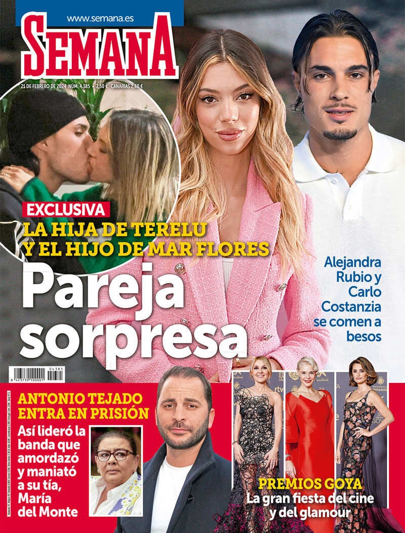 Alejandra Rubio y Carlo Costanzia, pillados besándose en la portada de "Semana"