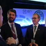 García-Gallardo y Mariano Veganzones durante su asistencia al Congreso en Valencia