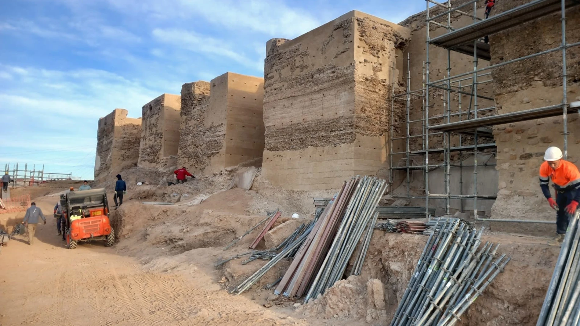 Imagen de las tareas llevadas a cabo en el yacimiento AYUNTAMIENTO DE MURCIA 14/02/2024