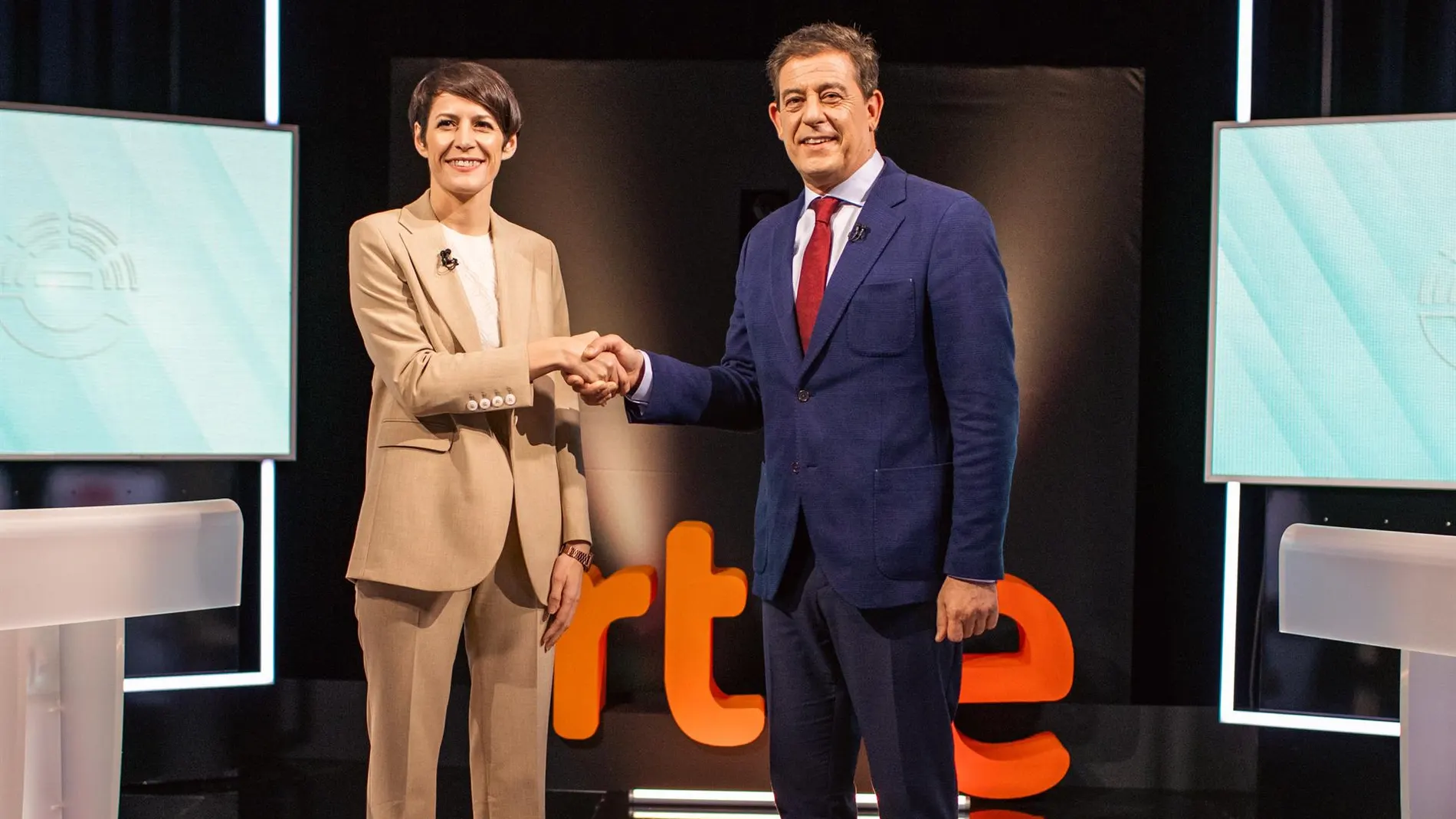 Pontón y Besteiro en el debate de RTVE de la última campaña.