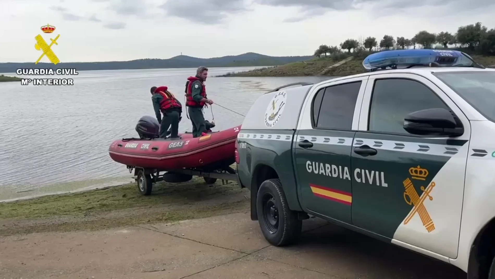 Buscan al vecino desaparecido en Hinojal en los ríos próximos a la localidad
