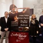 El diputado de Cultura, David Mingo, junto a los alcaldes de Ciudad Rodrigo, Marcos Iglesias, y de San Felices de los Gallegos, Marian Redero, presenta la ‘ruta interpretativa ’El sitio de Ciudad Rodrigo de 1810'