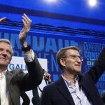 (AM)18F.-Rueda y Feijóo se reúnen para cerrar la campaña con una última llamada a unir el voto y "parar" al nacionalismo