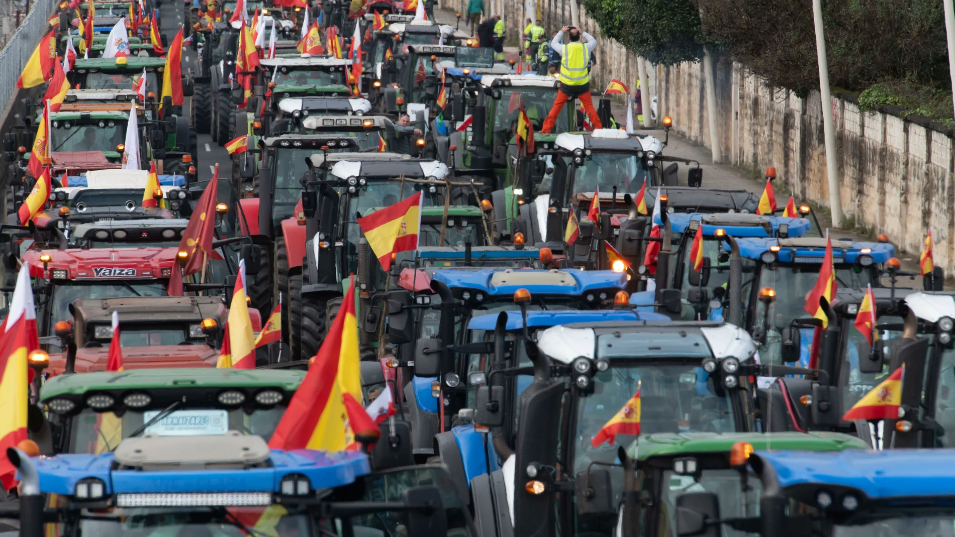 Tractorada convocada por organizaciones agrarias