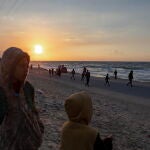 Displaced Palestinians in Rafah