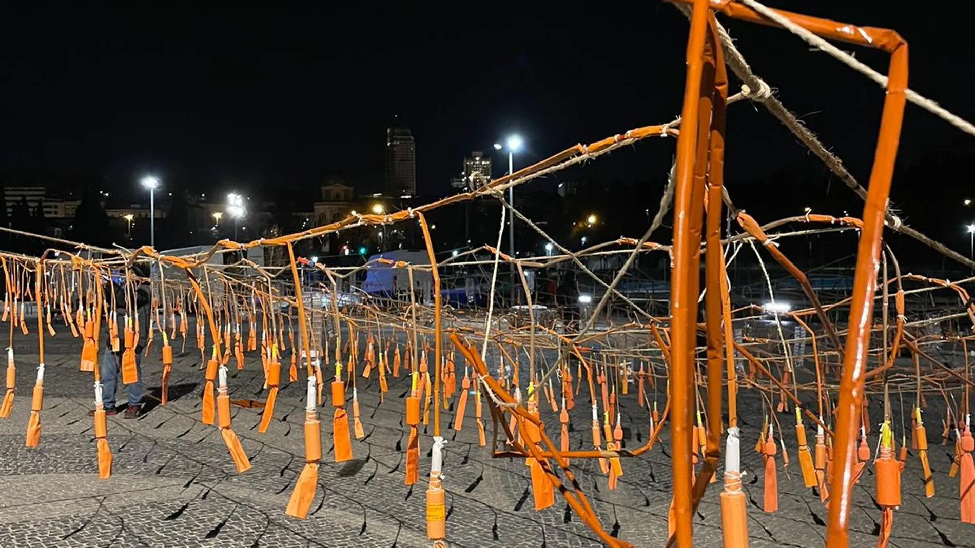Todo preparado para la mascletà en Madrid