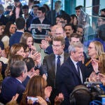 Rueda, con Feijóo, en el Comité Nacional del PP. 