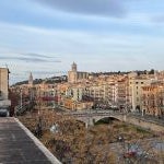 Gerona vista desde hotel boutique Casa Cacao 