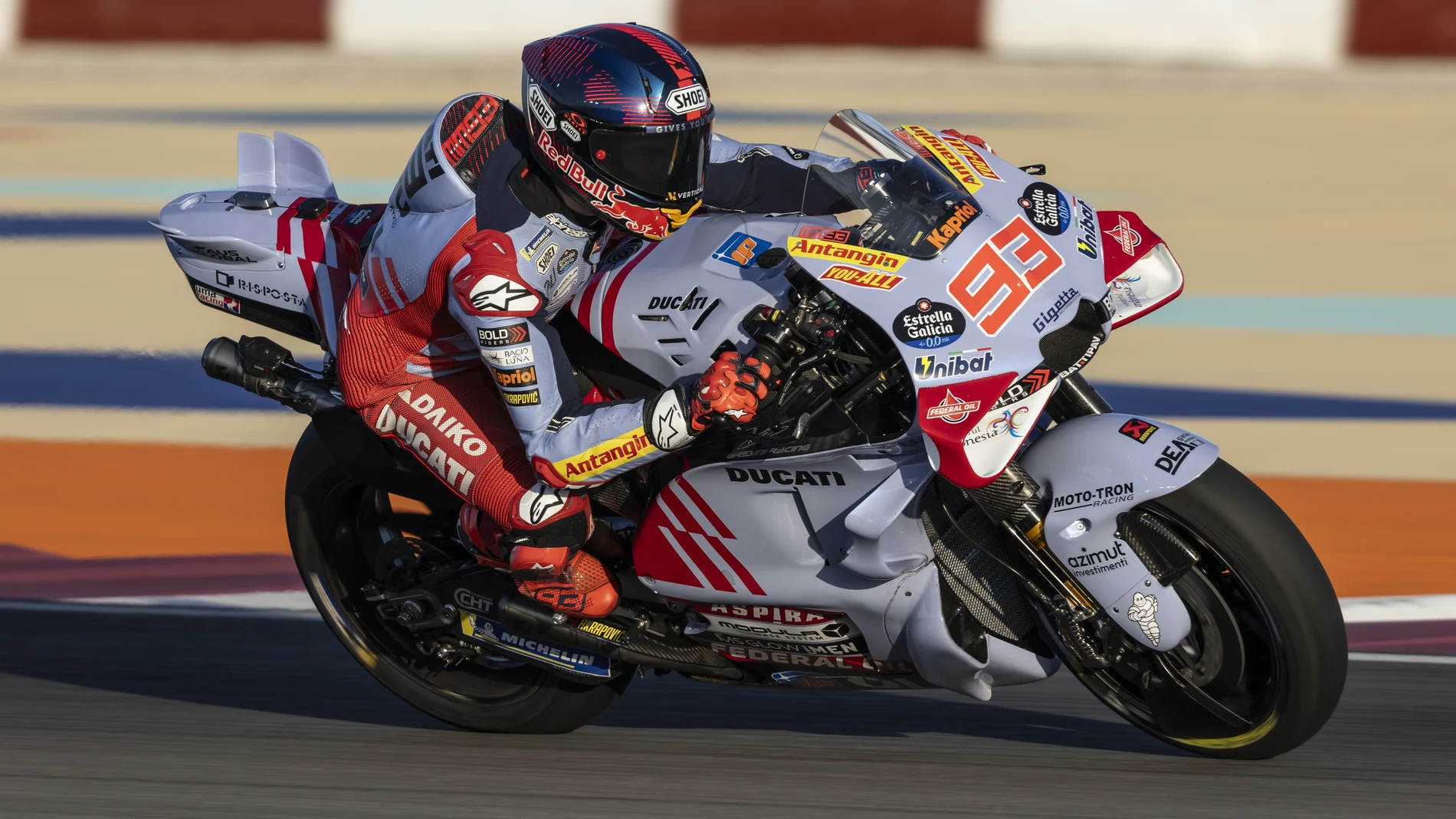 Marc Márquez, en el test de Qatar