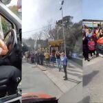 Pasajeros sorprenden a un conductor de autobús 