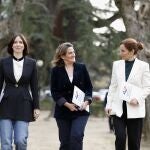 La vicepresidenta Teresa Ribera junto a las ministras Diana Morant y Mónica García, presentan el observatorio 