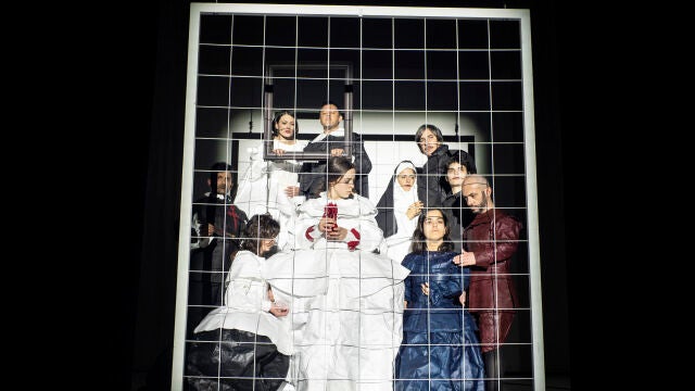 Recreación que se hace de "Las Meninas" en la obra