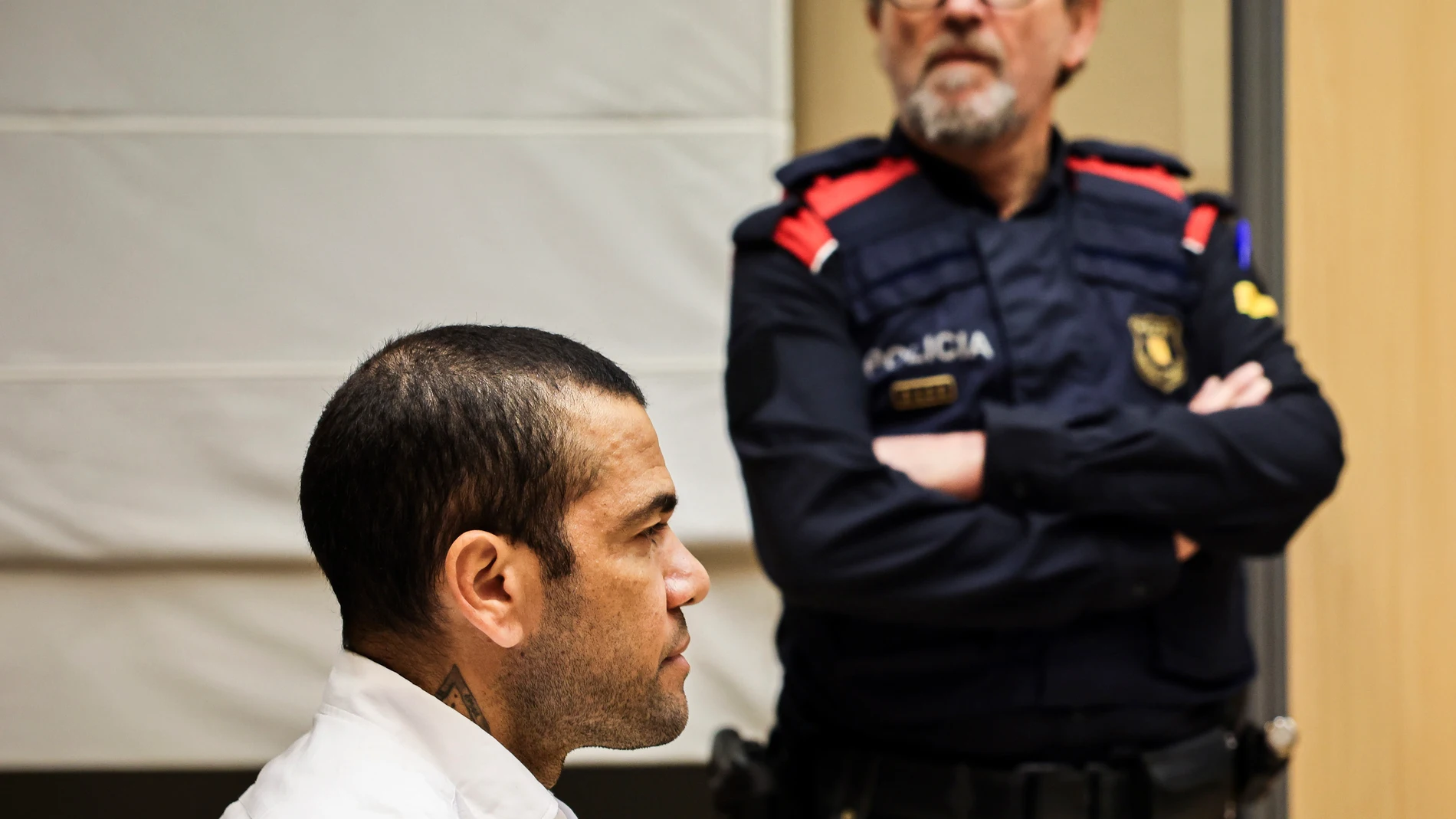Dani Alves, en el juicio reciente en Barcelona