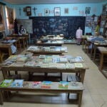 Imagen de la antigua escuela de Otones de Benjumea, hoy sede del museo