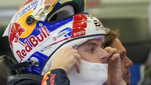 Verstappen, durante los test de pretemporada en Bahrein
