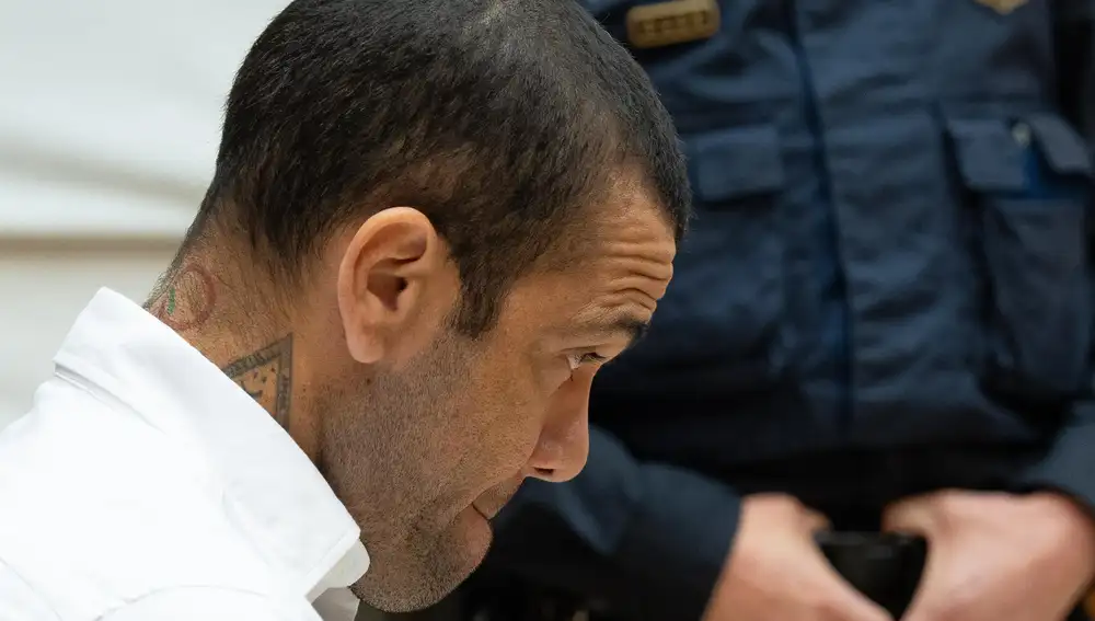 Dani Alves, durante el juicio