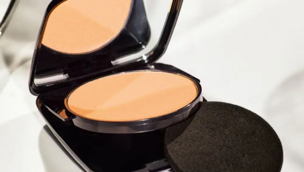 Polvo facial compacto maquillaje Long Lasting