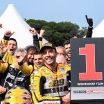 Andrea Iannone, feliz tras ser tercero en Phillip Island