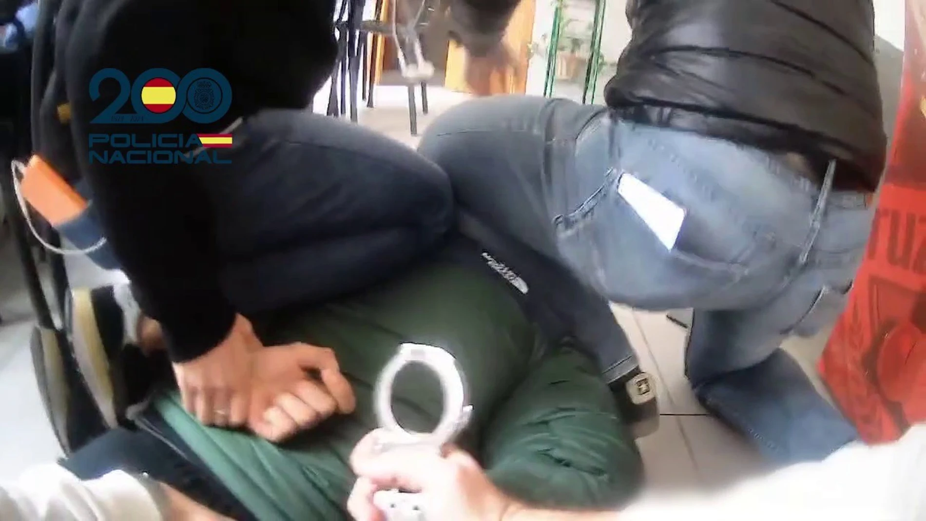 Momento de la detención del fugitivo POLICÍA NACIONAL 25/02/2024