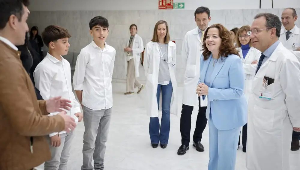 Fátima Matute ayer durante la presentación del caso de éxito