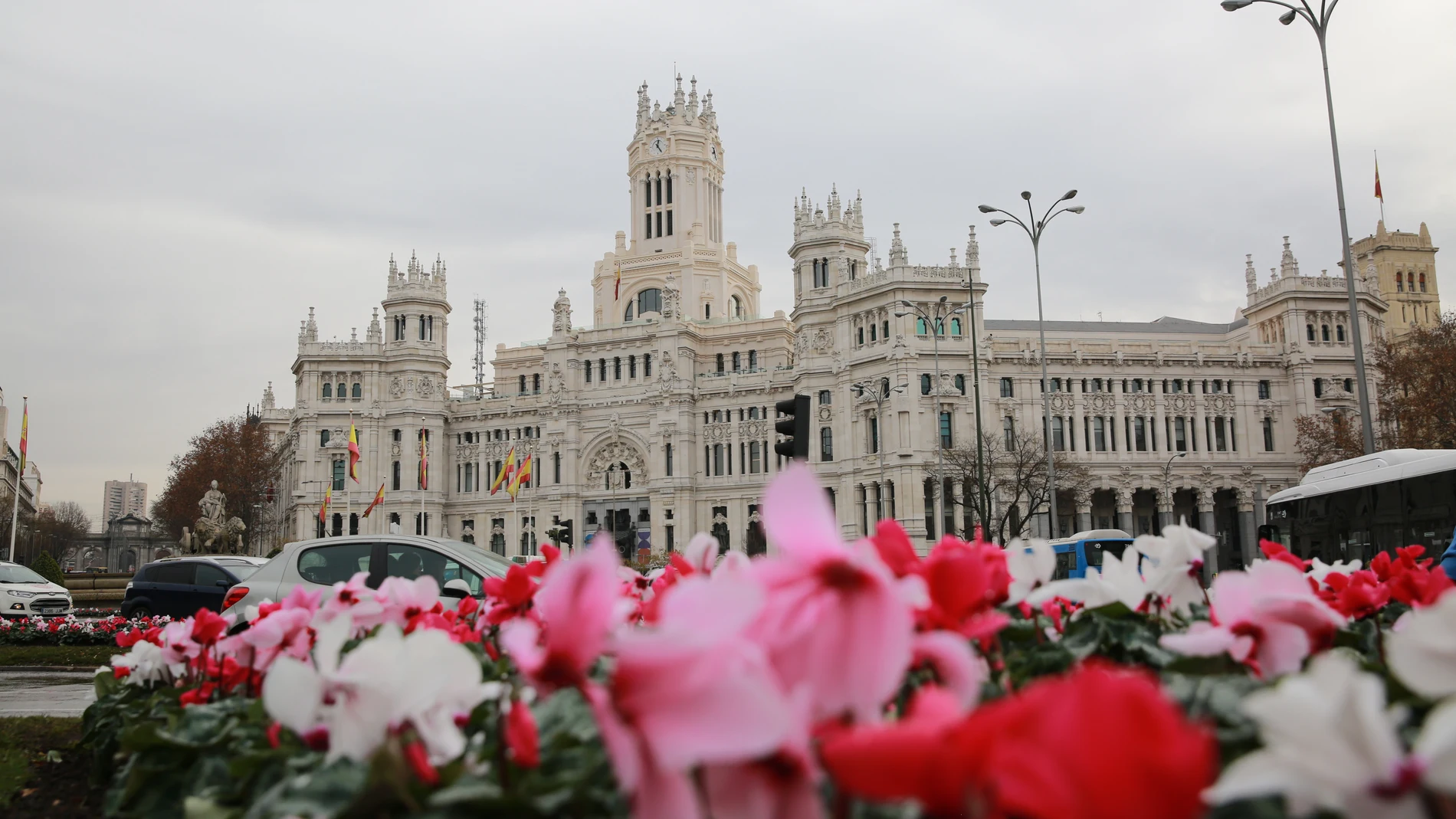 Fachada del Ayuntamiento de Madrid, en Cibeles