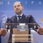 Rueda de prensa de Ábalos en el Congreso