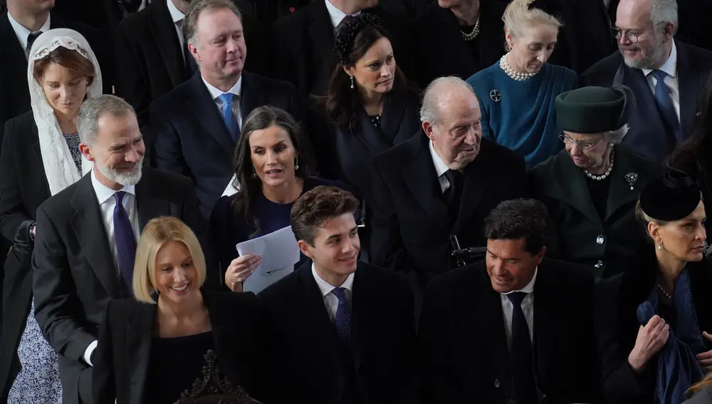 El Rey Felipe VI, la Reina Letizia y el Rey Juan Carlos I