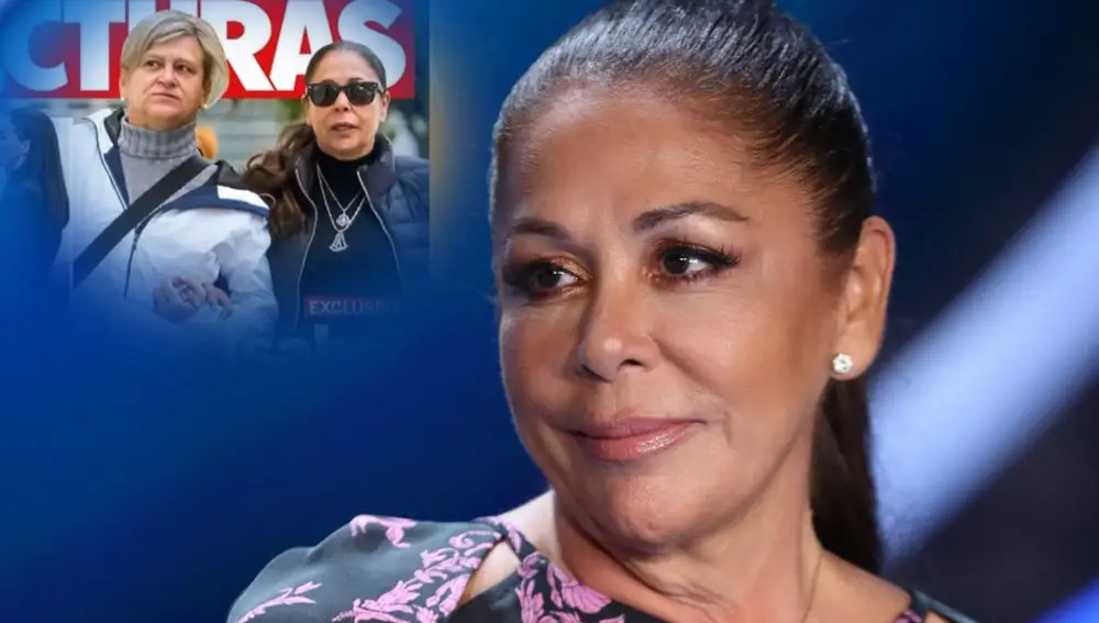 Isabel Pantoja, junto a la portada de 'Lecturas' con su amiga Mariló