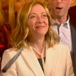Giorgia Meloni en la cena de la Asociación de la Prensa Extranjera en Italia