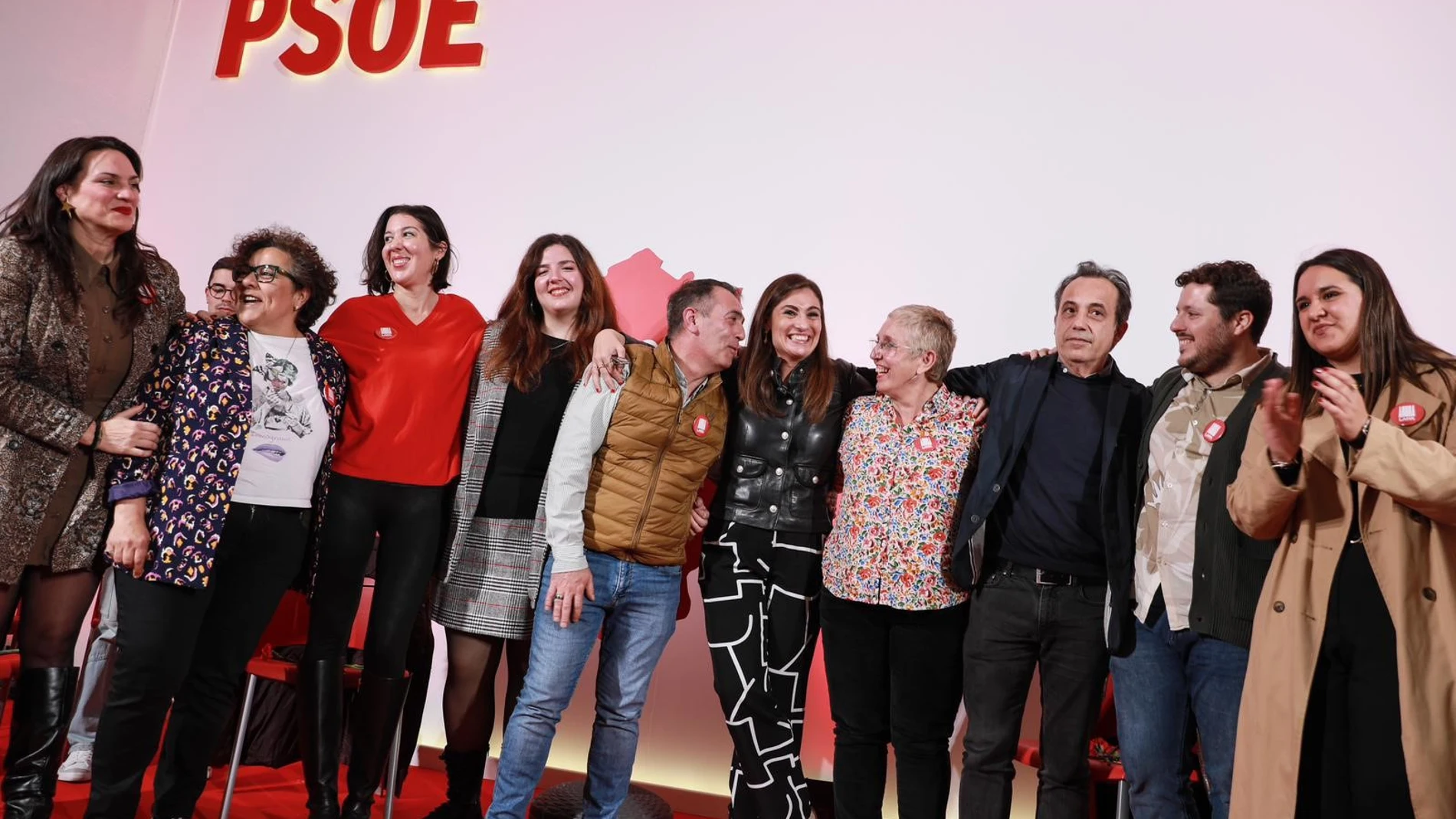 La candidata a secretaria general del PSOE extremeño Lara Garlito en un encuentro con militantes en Badajoz CANDIDATURA DE LARA GARLITO 29/02/2024