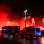 Llegada del Athletic Club a San Mamés