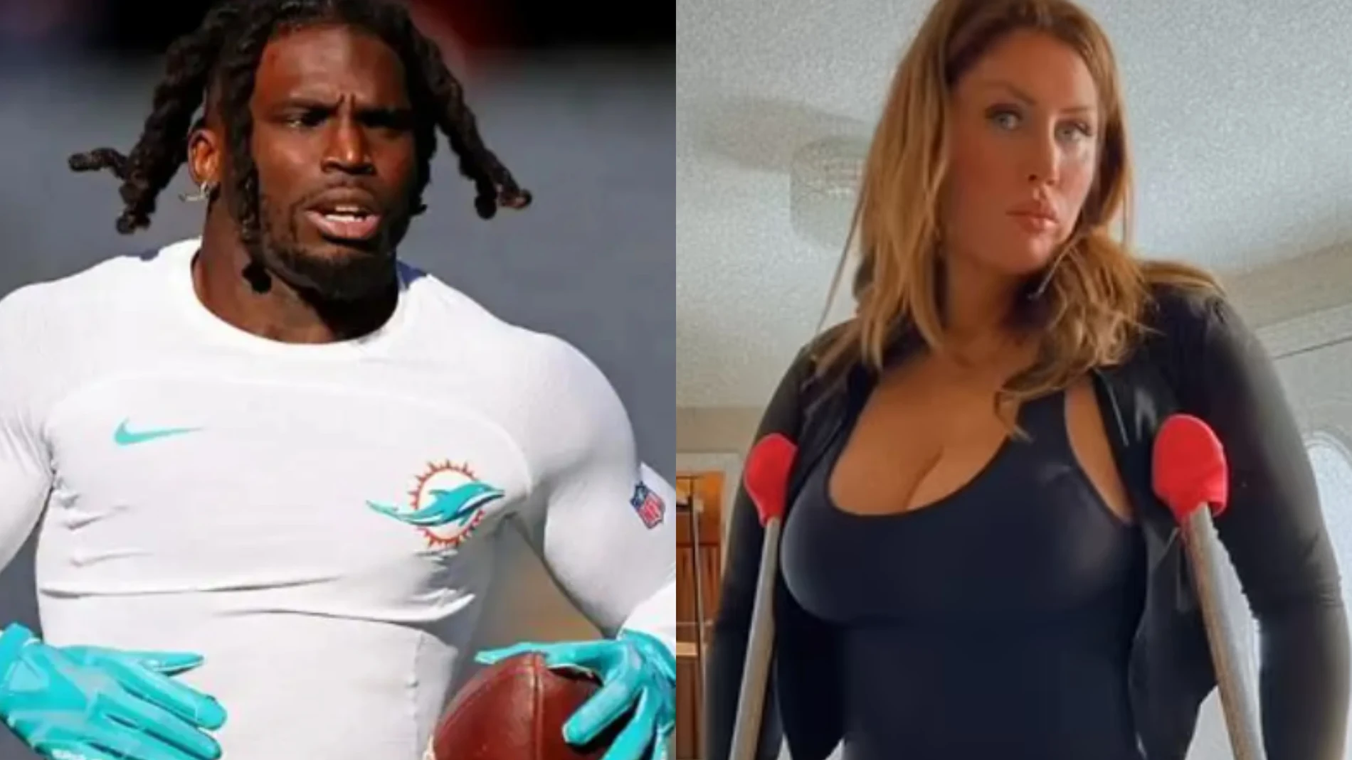 Tyreek Hill y Sophie Hall