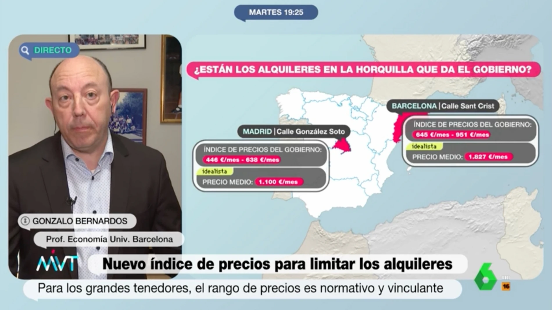 Gonzalo Bernardos en el programa 'Más Vale Tarde' de La Sexta