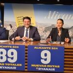 Acto de presentación hoy de las nuevas rutas de Ryanair desde el aeropuerto de Alicante-Elche-Miguel Hernández