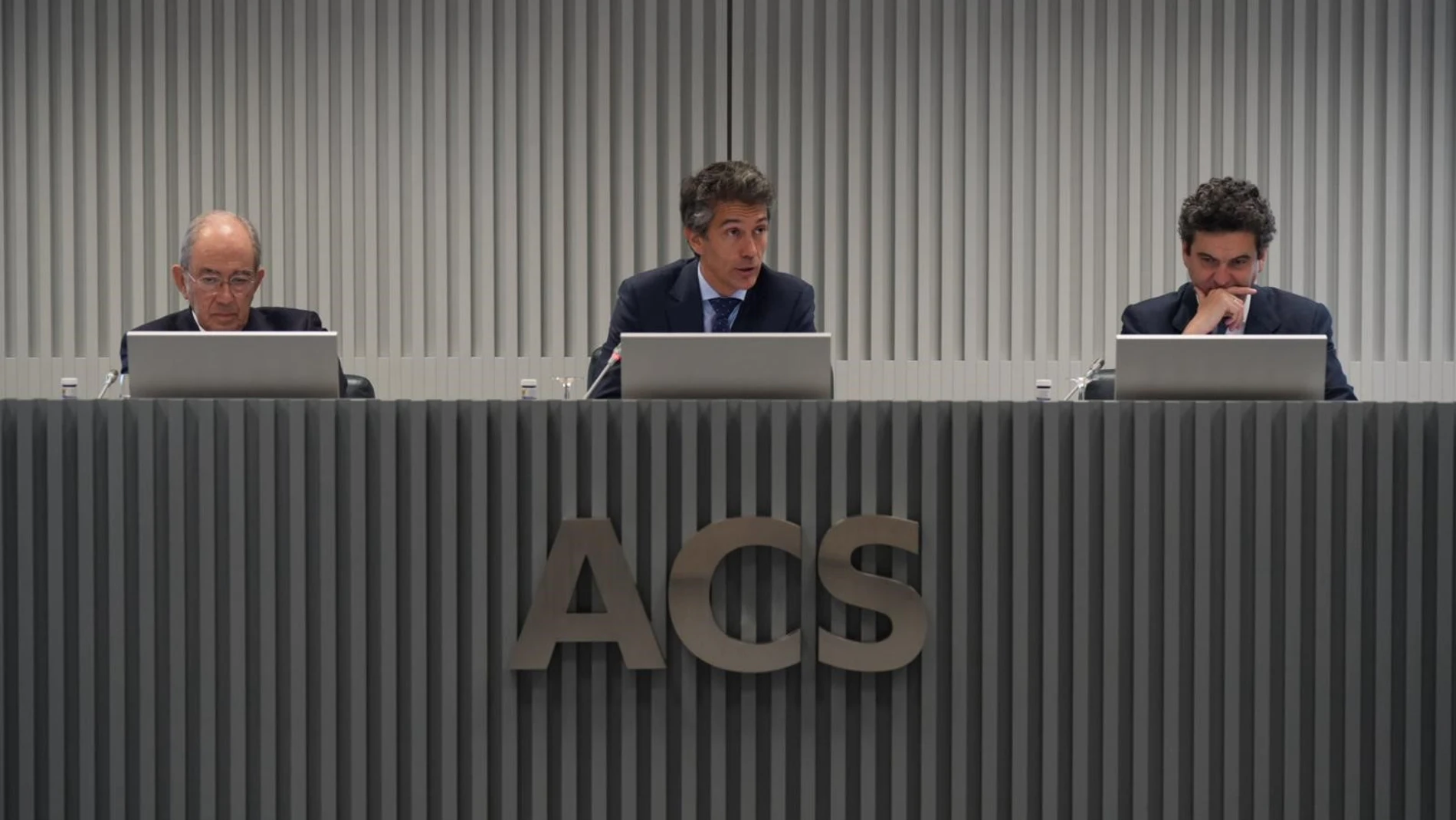 Juan Santamaría, consejero delegado de ACS, en la conferencia con analistas de hoy