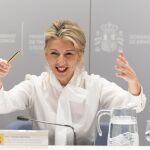 Economía/Laboral.- Yolanda Díaz: "Muchas empresas me están diciendo que quieren el control horario en remoto"