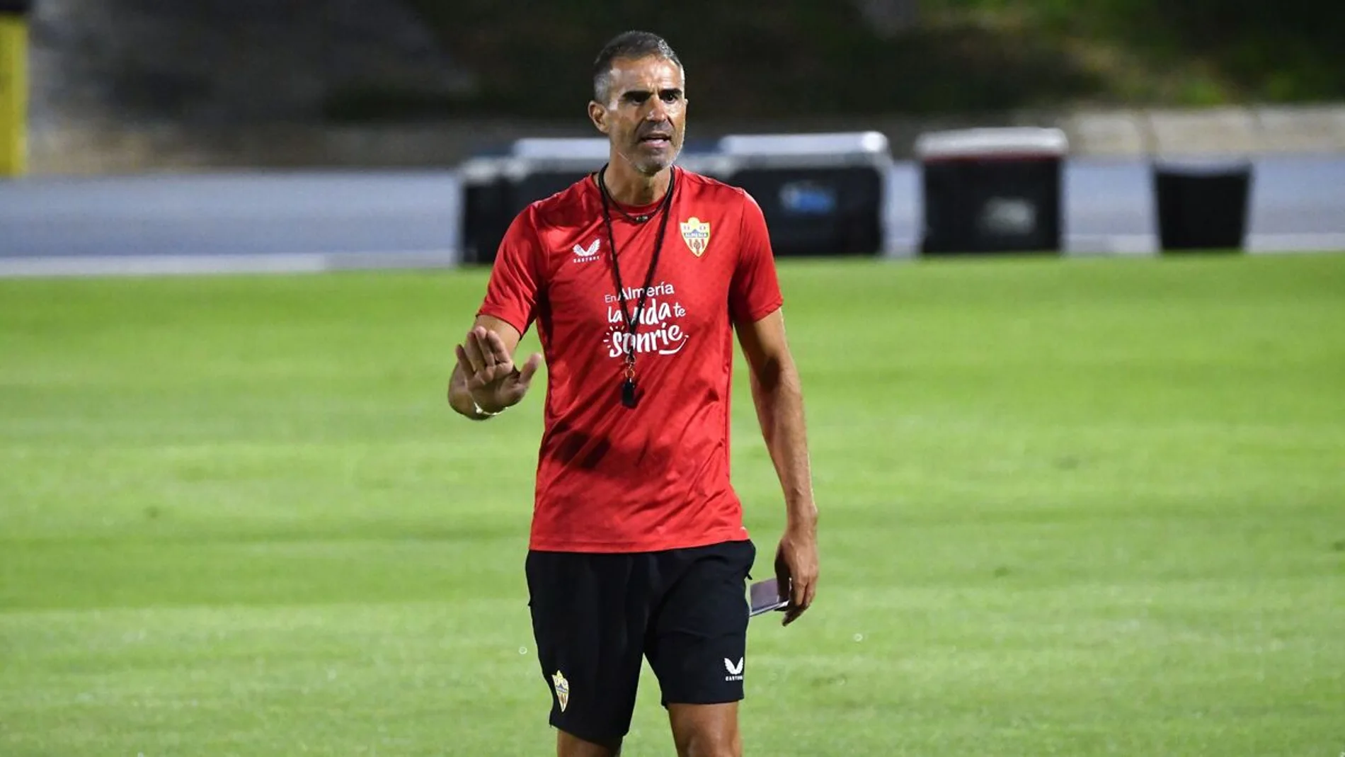 Gaizka Garitano, entrenador del Almería